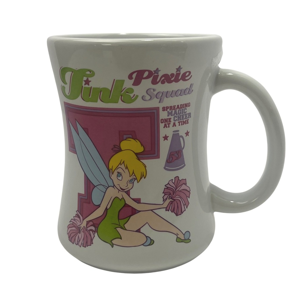 Disney Store Tinker Bell Cheerleader Themed Pixie Squad Coffee‎ Cup